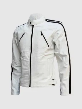 Off White Leather Jacket