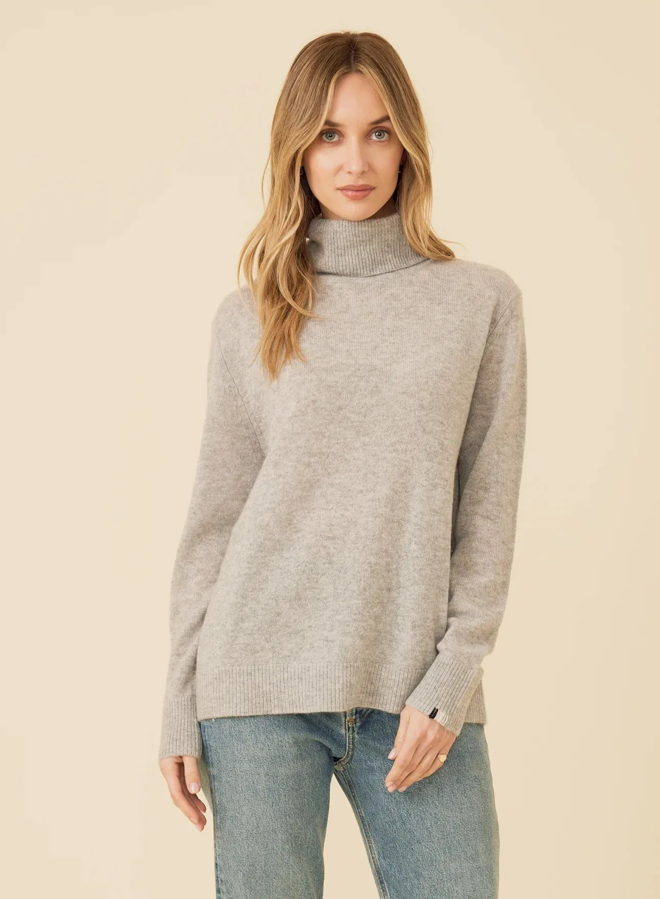 One Grey Day Sloane Cashmere Turtleneck