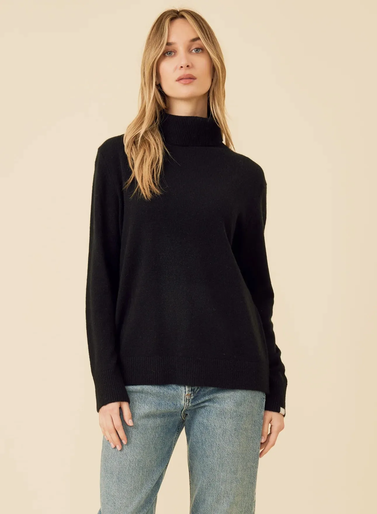 One Grey Day Sloane Cashmere Turtleneck