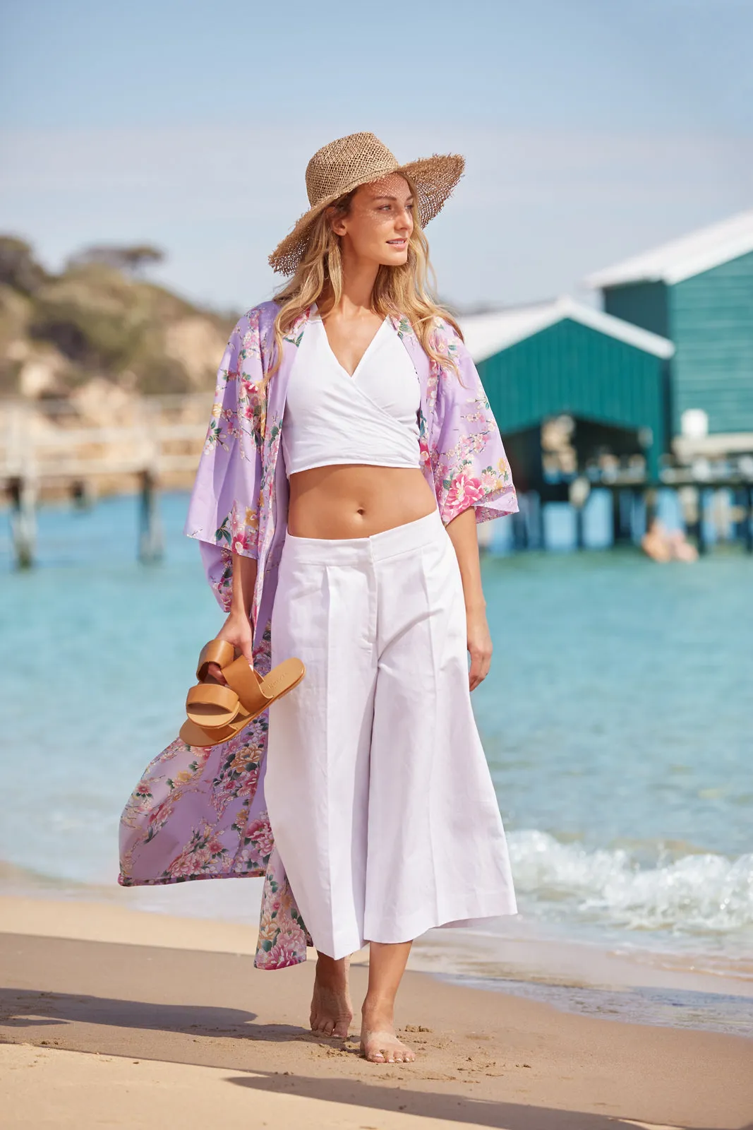 Orchis Resort Long Cotton Kimono