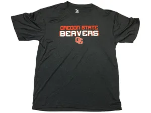 Oregon State Beavers Badger Sport Charcoal Gray SS Crew Neck T-Shirt (L)