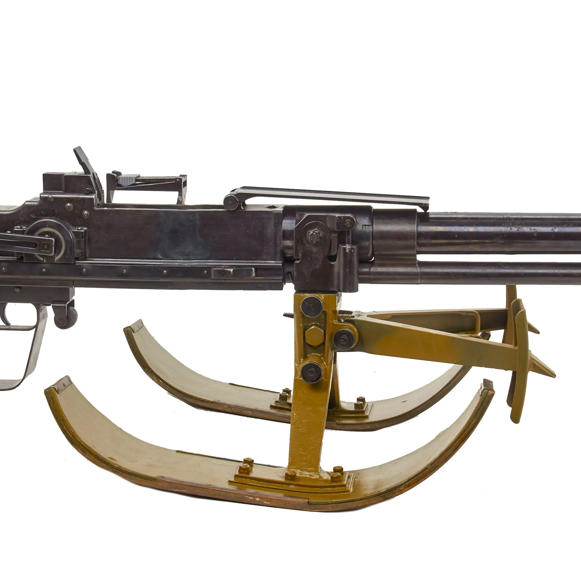 Original Finnish WWII Lahti L-39 Display Anti-Tank Rifle Serial 619 by VKT with Sled Bipod, Internal Components & Dummy Rounds