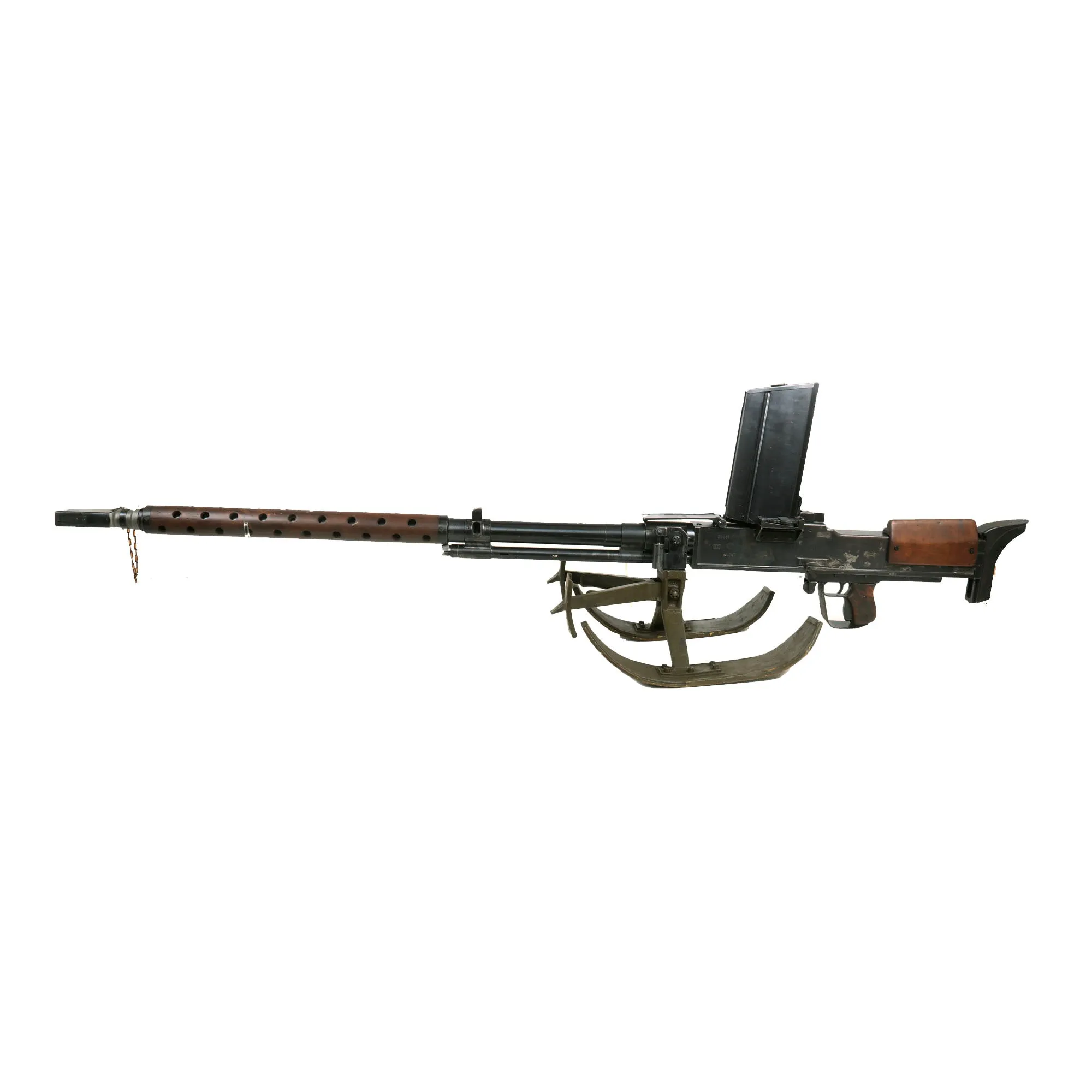 Original Finnish WWII Lahti L-39 Display Anti-Tank Rifle Serial 847 by VKT with Sled Bipod, Muzzle Cover & Display Magazine