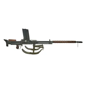 Original Finnish WWII Lahti L-39 Display Anti-Tank Rifle Serial 847 by VKT with Sled Bipod, Muzzle Cover & Display Magazine