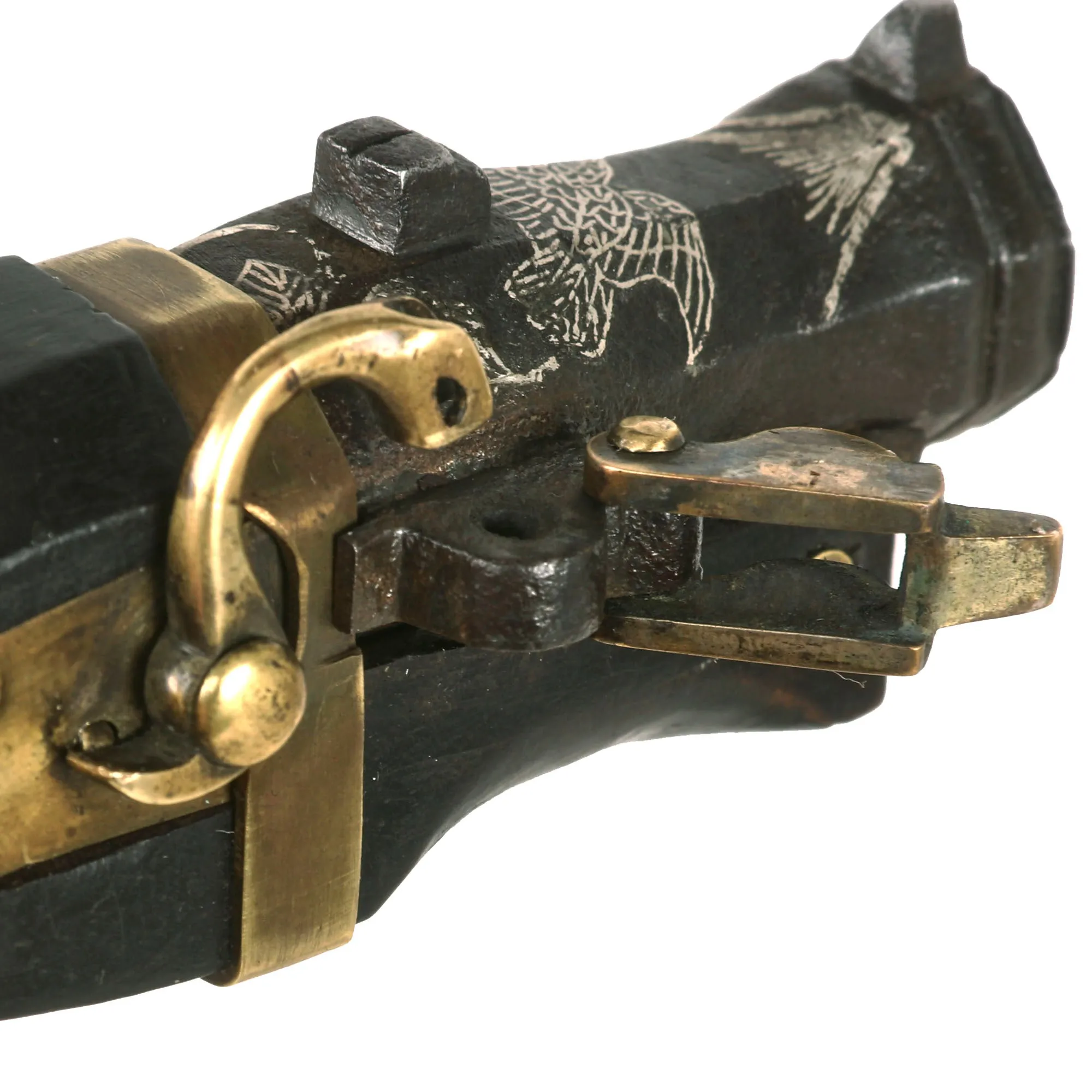 Original Japanese Early 19th Century Edo Period Miniature Matchlock Pistol (Netsuke) - As Seen on History Channel Pawn Stars