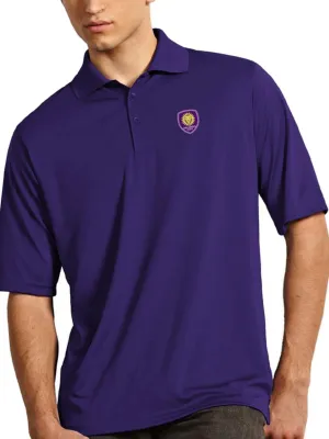 Orlando City SC Antigua MLS Dark Purple Exceed Short Sleeve Golf Polo Shirt