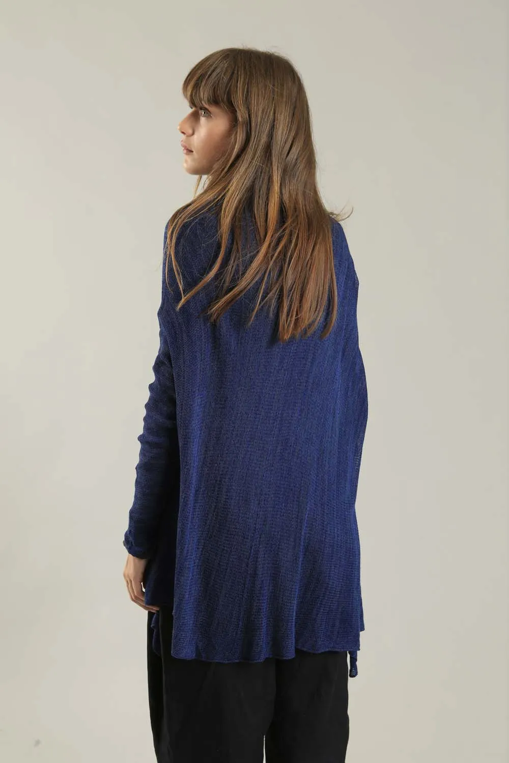 Orta Light Bamboo & Soy warm Cardigan - Navy Blue