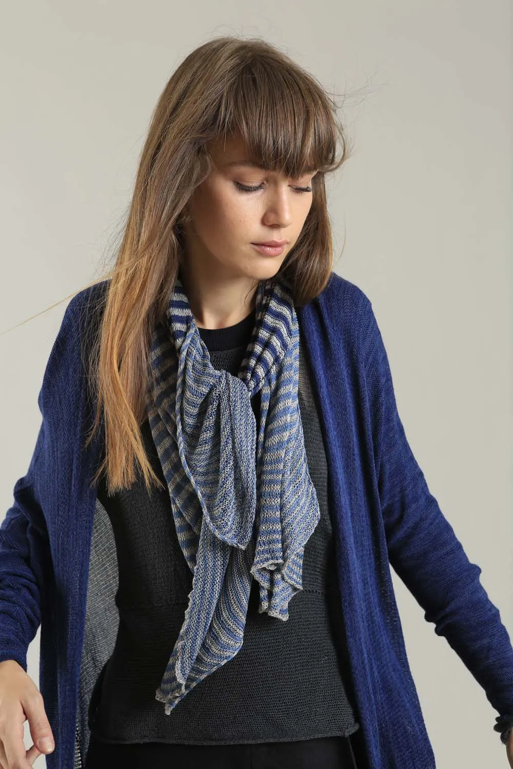 Orta Light Bamboo & Soy warm Cardigan - Navy Blue