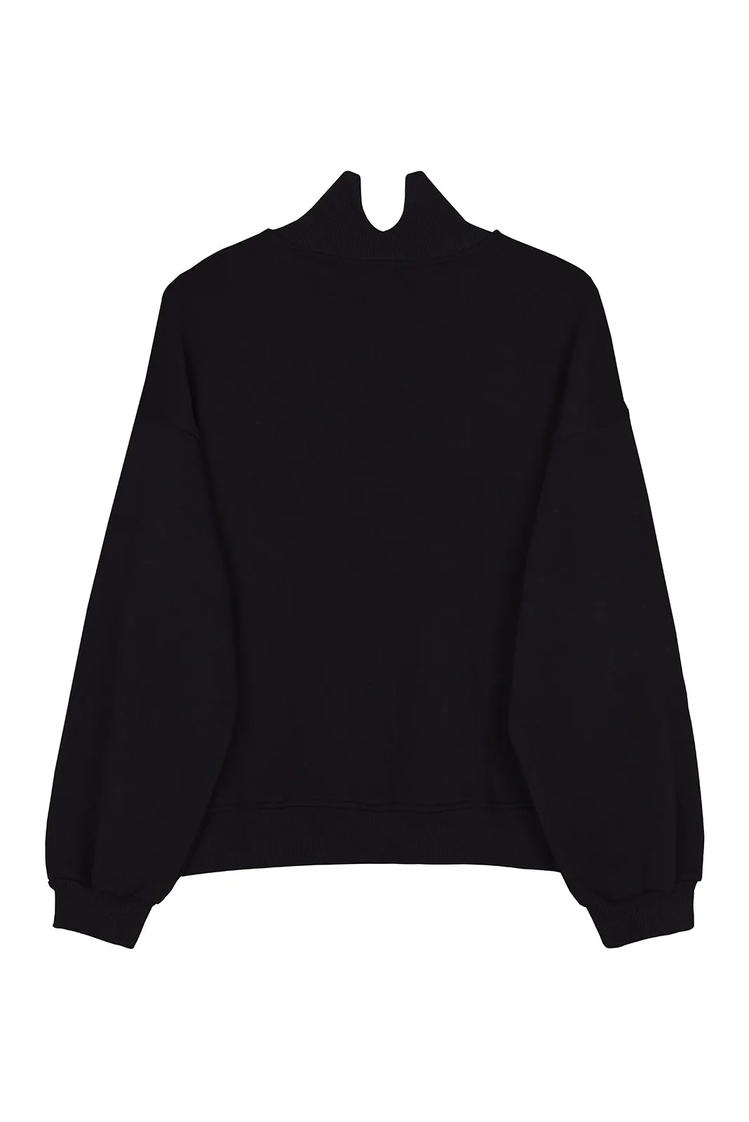 Oversize Turtleneck Sweatshirt Black