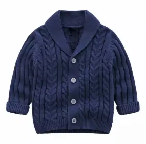 Oxford Baby Boys Cardigan , Navy Blue