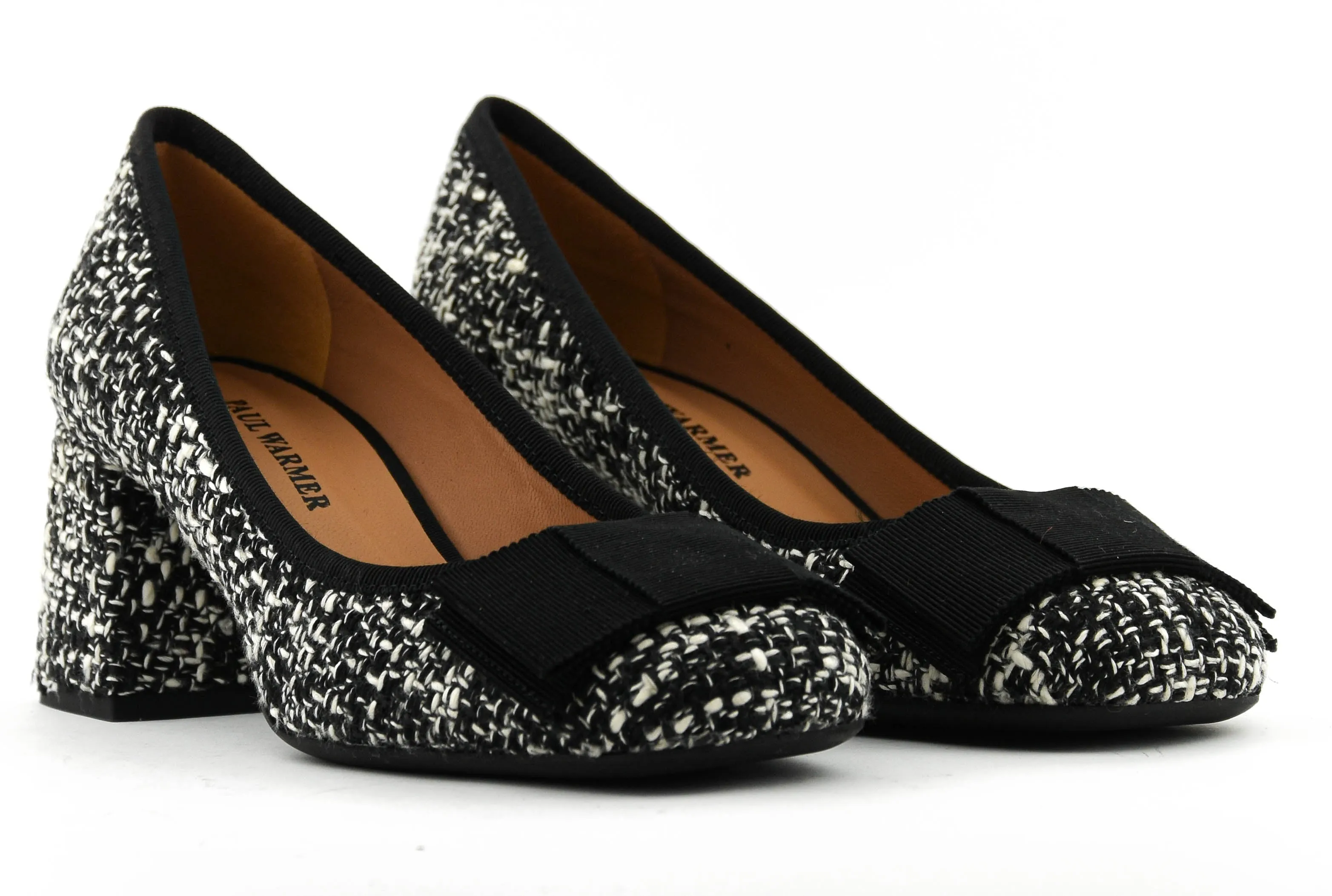 PAULWARMER ARIANA PUMP BOUCLE BLACK