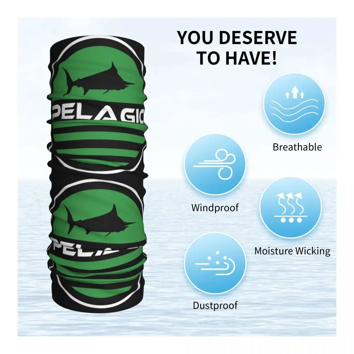 Pelagic Fishing Face Scarf: Versatile Protection for Anglers