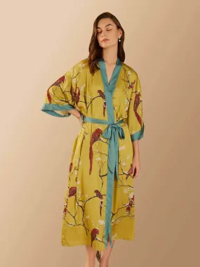 Perched Bird Kimono Robe