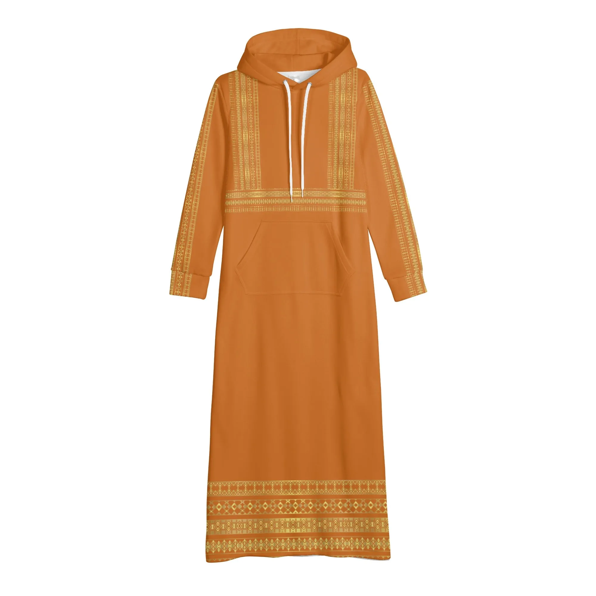 Peru Casual Long Hoodie Dress