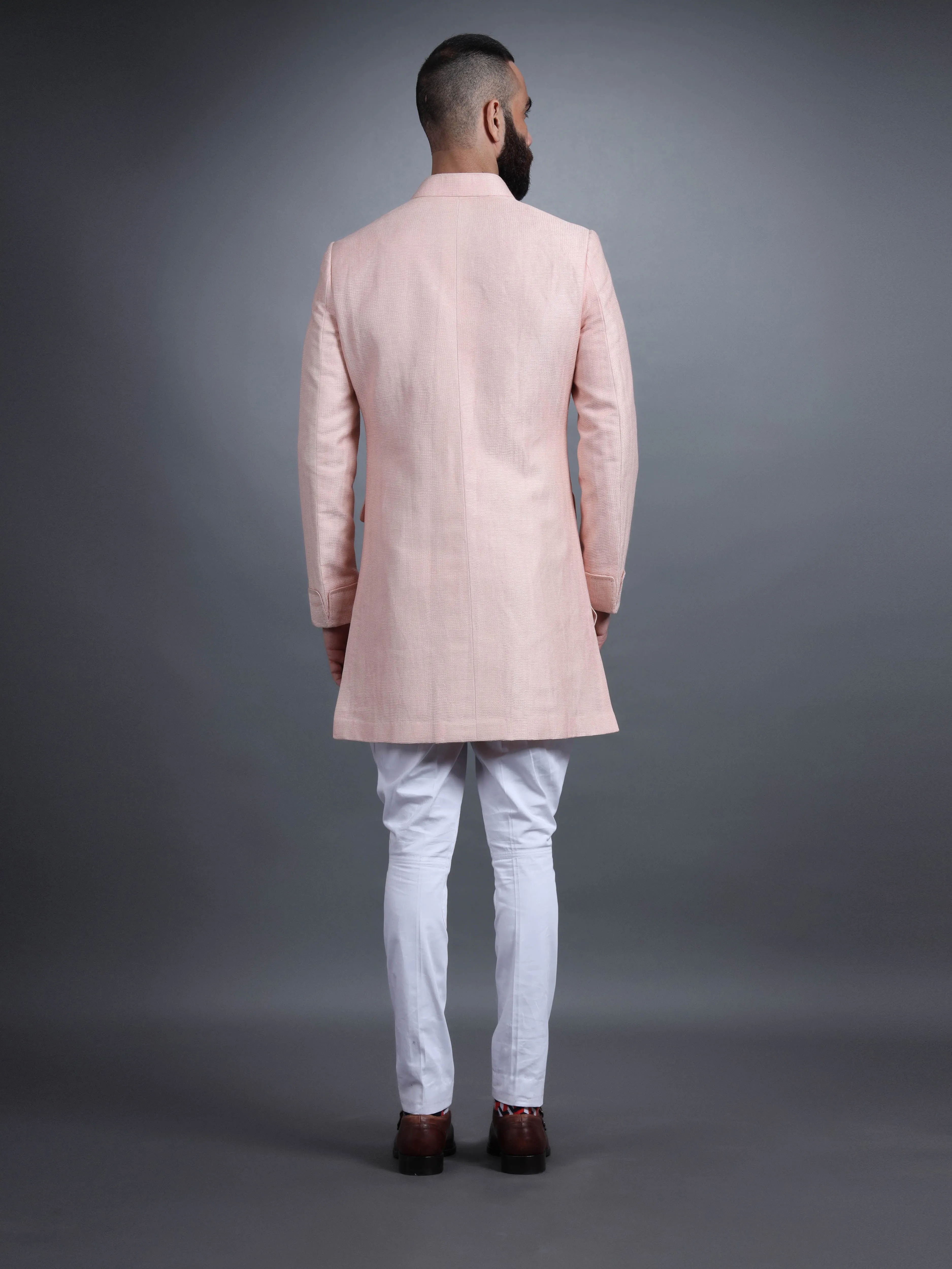 PINK SILK ACHKAN