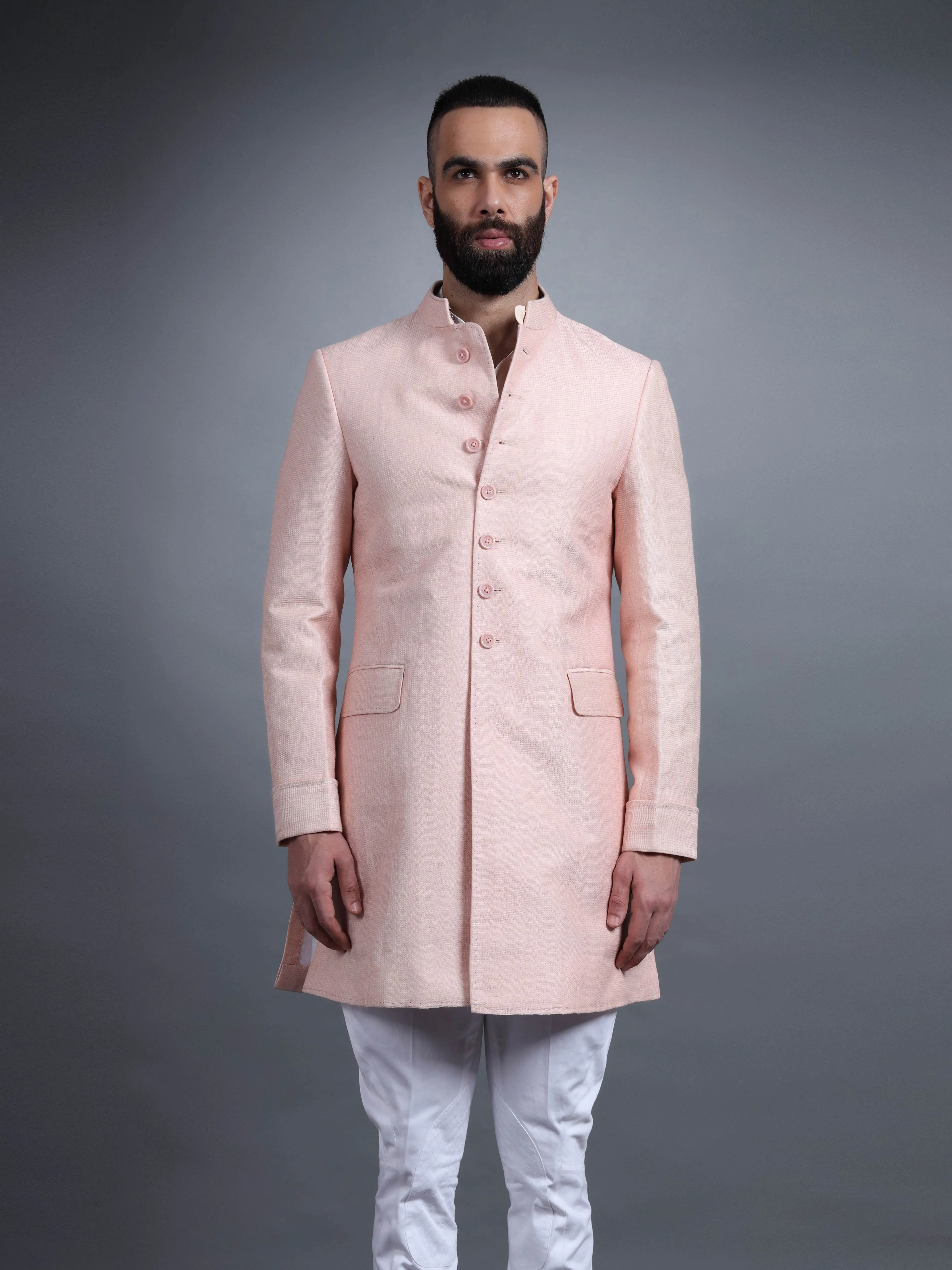 PINK SILK ACHKAN