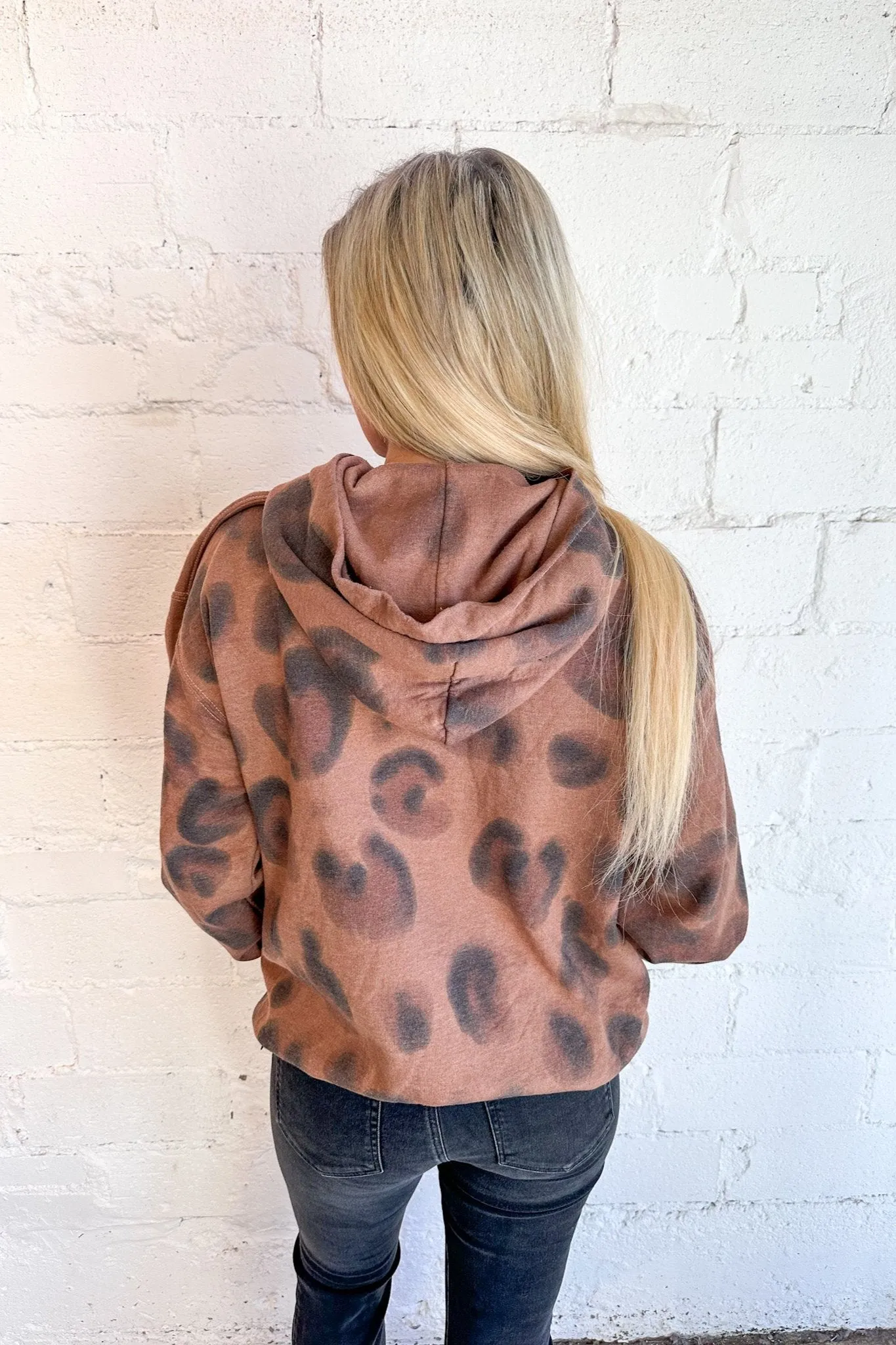 Project Social Leopard Tie Dye Hoodie