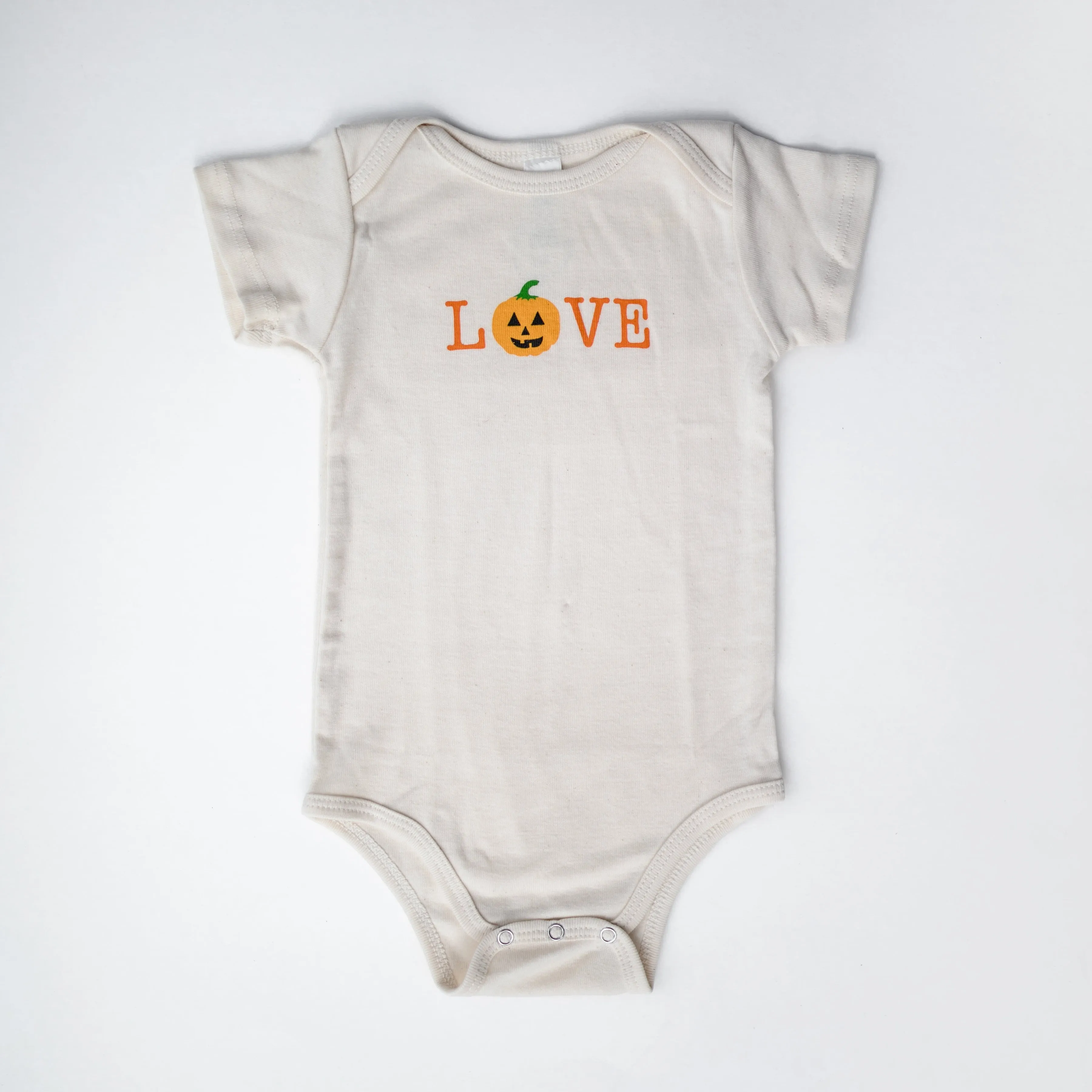 Pumpkin Love Short Sleeve Romper