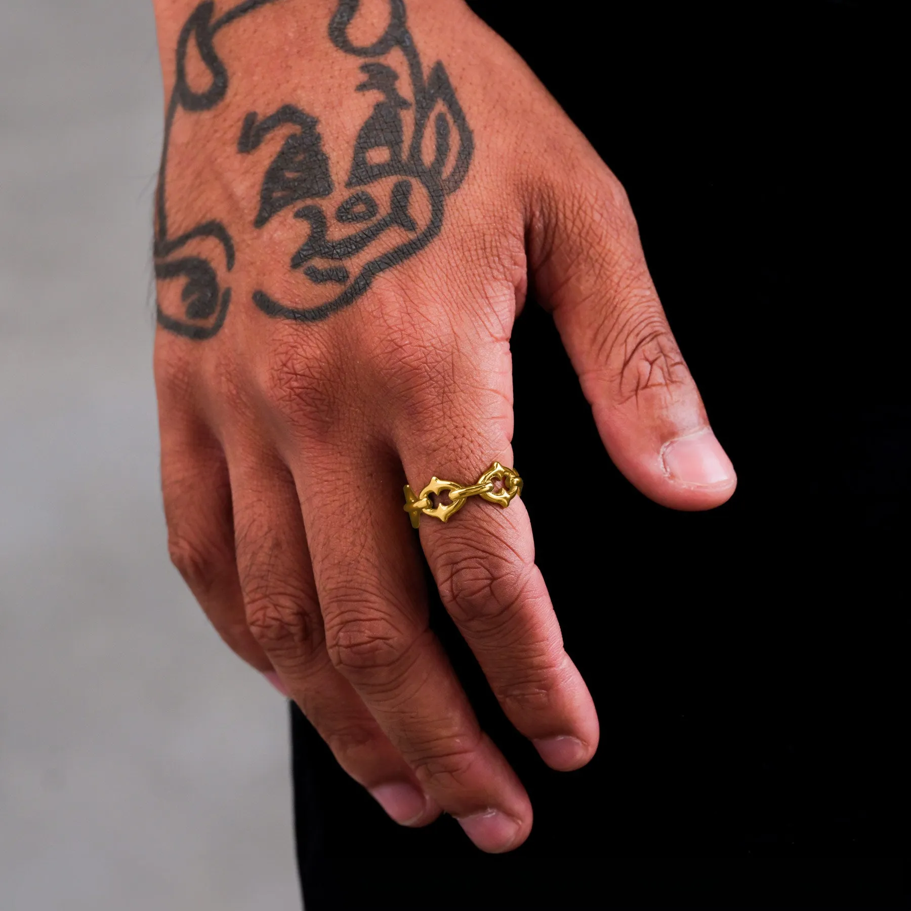 "The Cathedral" Spiked Ring (Gold)