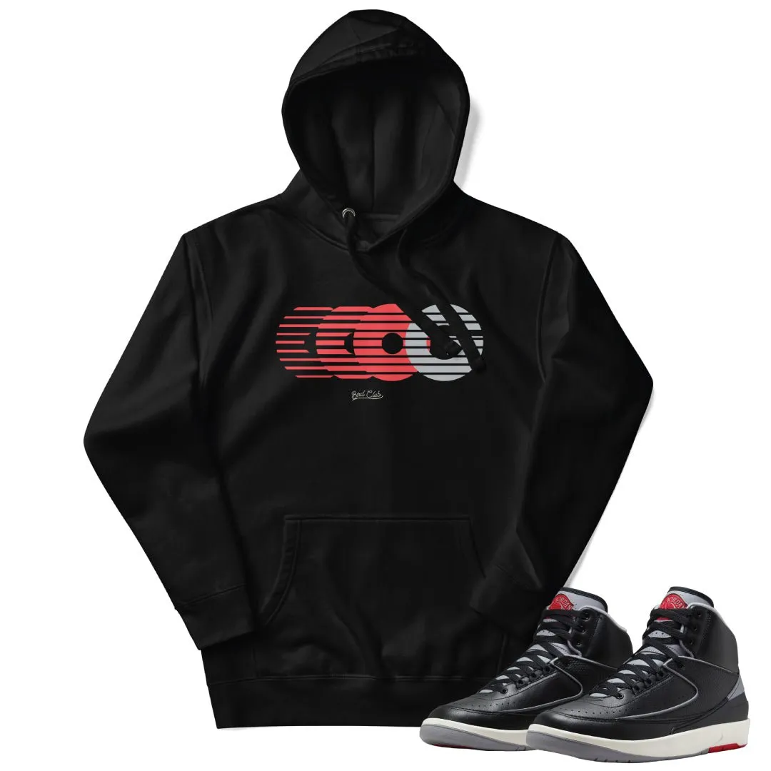 RETRO 2 BLACK CEMENT triple og HOODIE