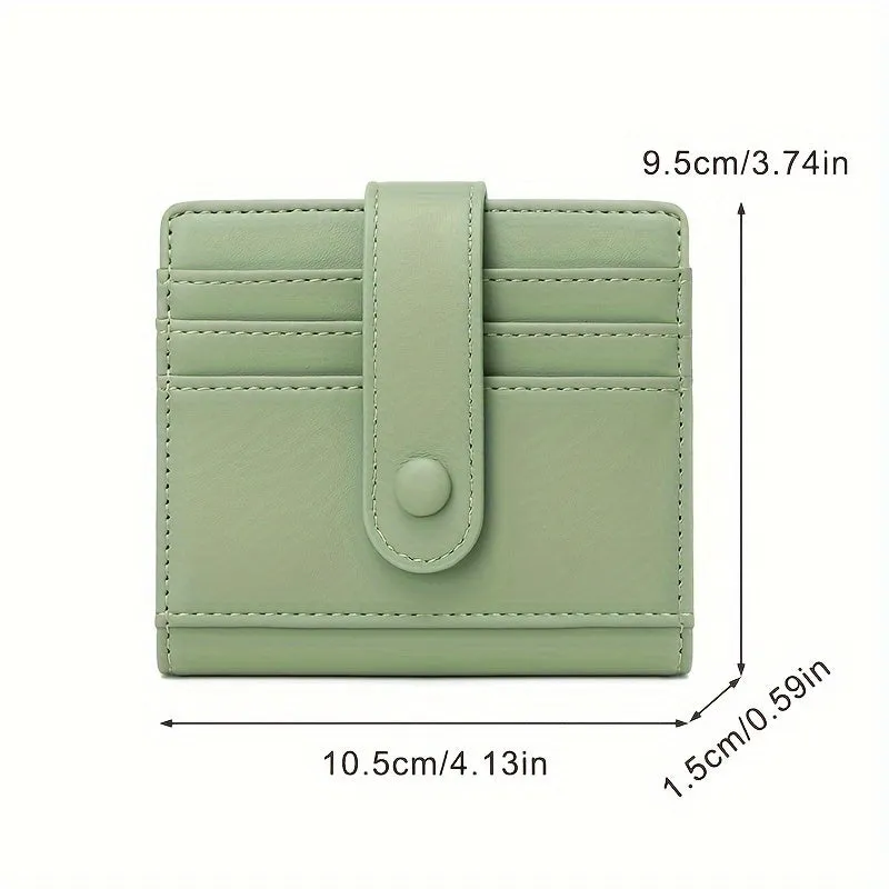 RFID-Safe, Lightweight Women's Wallet by CHARM INFINITE - Water-Resistant, Multi-Card Holder for Daily Commute, Snap Closure