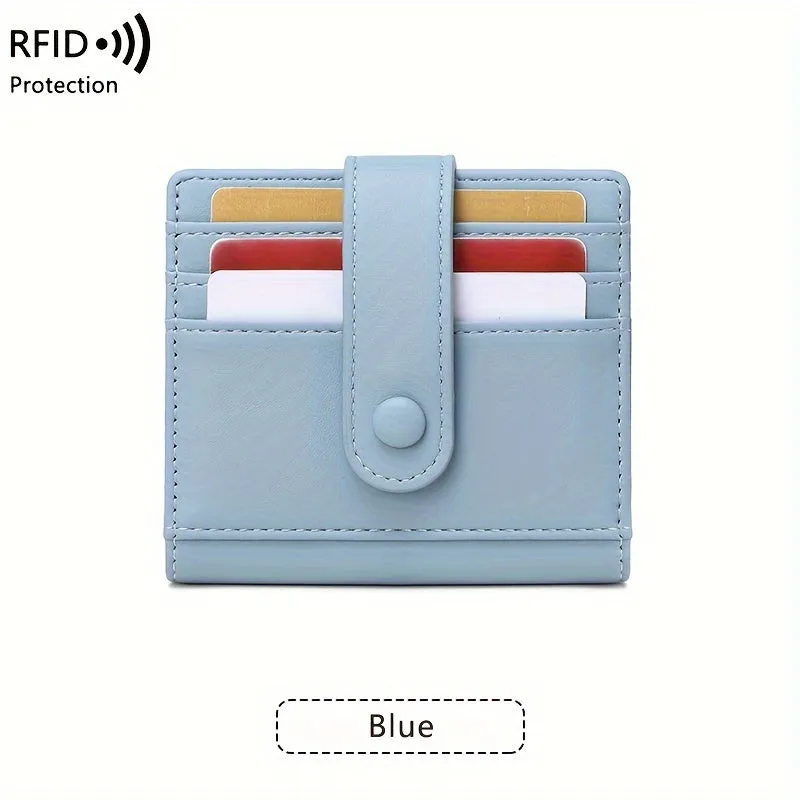 RFID-Safe, Lightweight Women's Wallet by CHARM INFINITE - Water-Resistant, Multi-Card Holder for Daily Commute, Snap Closure