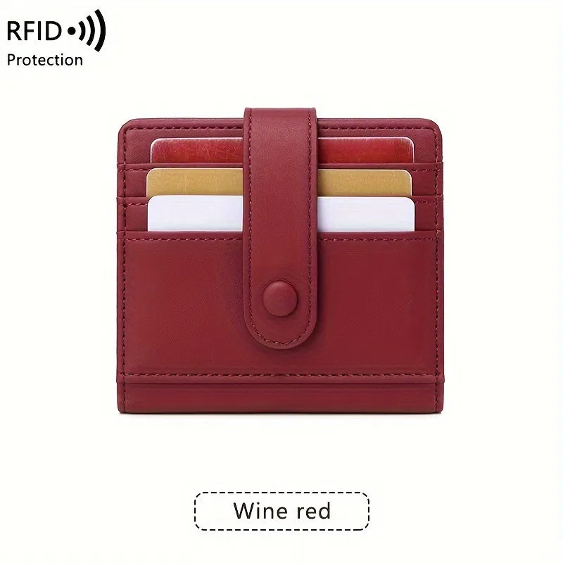 RFID-Safe, Lightweight Women's Wallet by CHARM INFINITE - Water-Resistant, Multi-Card Holder for Daily Commute, Snap Closure