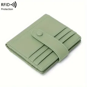 RFID-Safe, Lightweight Women's Wallet by CHARM INFINITE - Water-Resistant, Multi-Card Holder for Daily Commute, Snap Closure