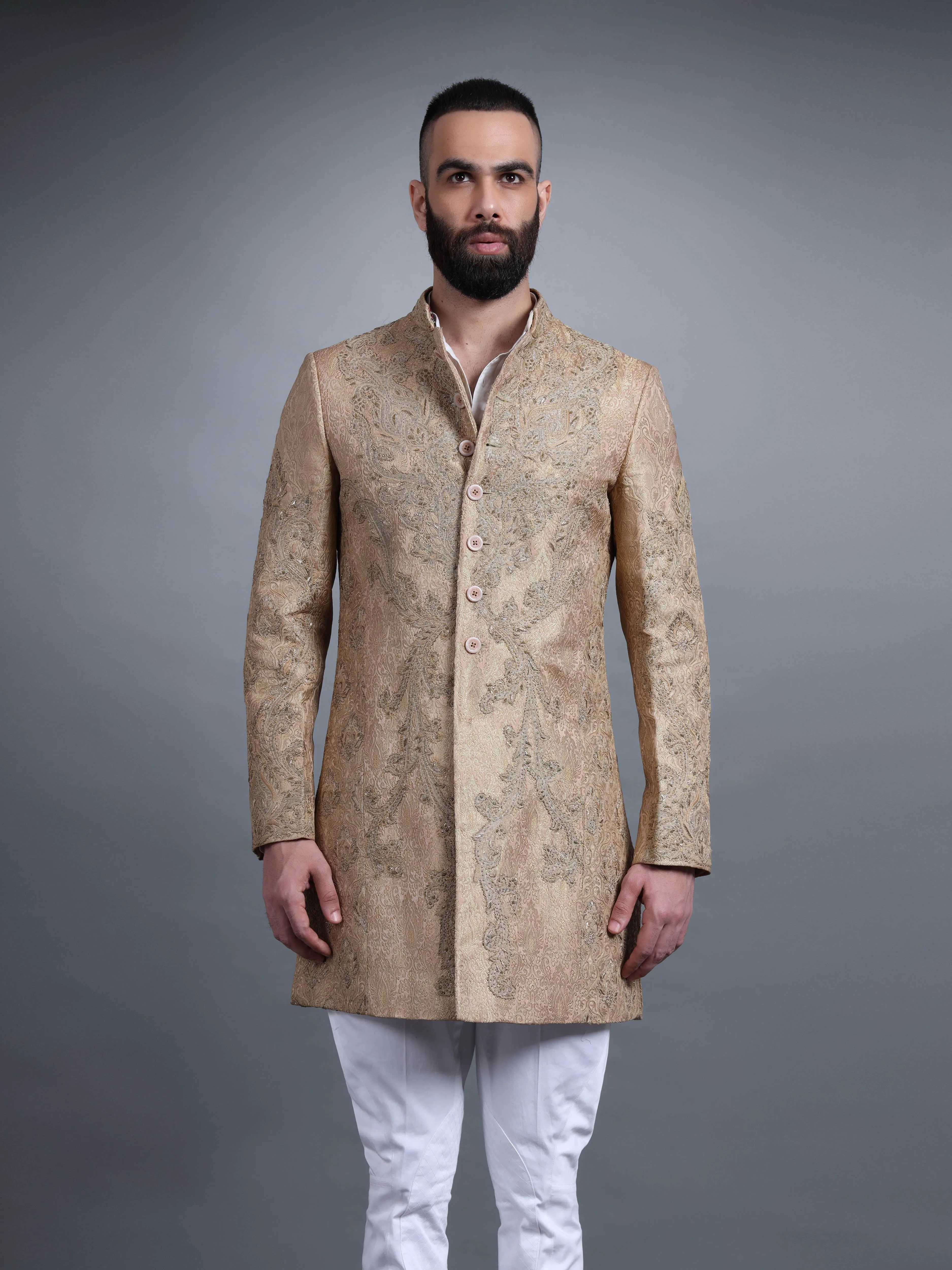 SAND DUNES EMBROIDERED ACHKAN