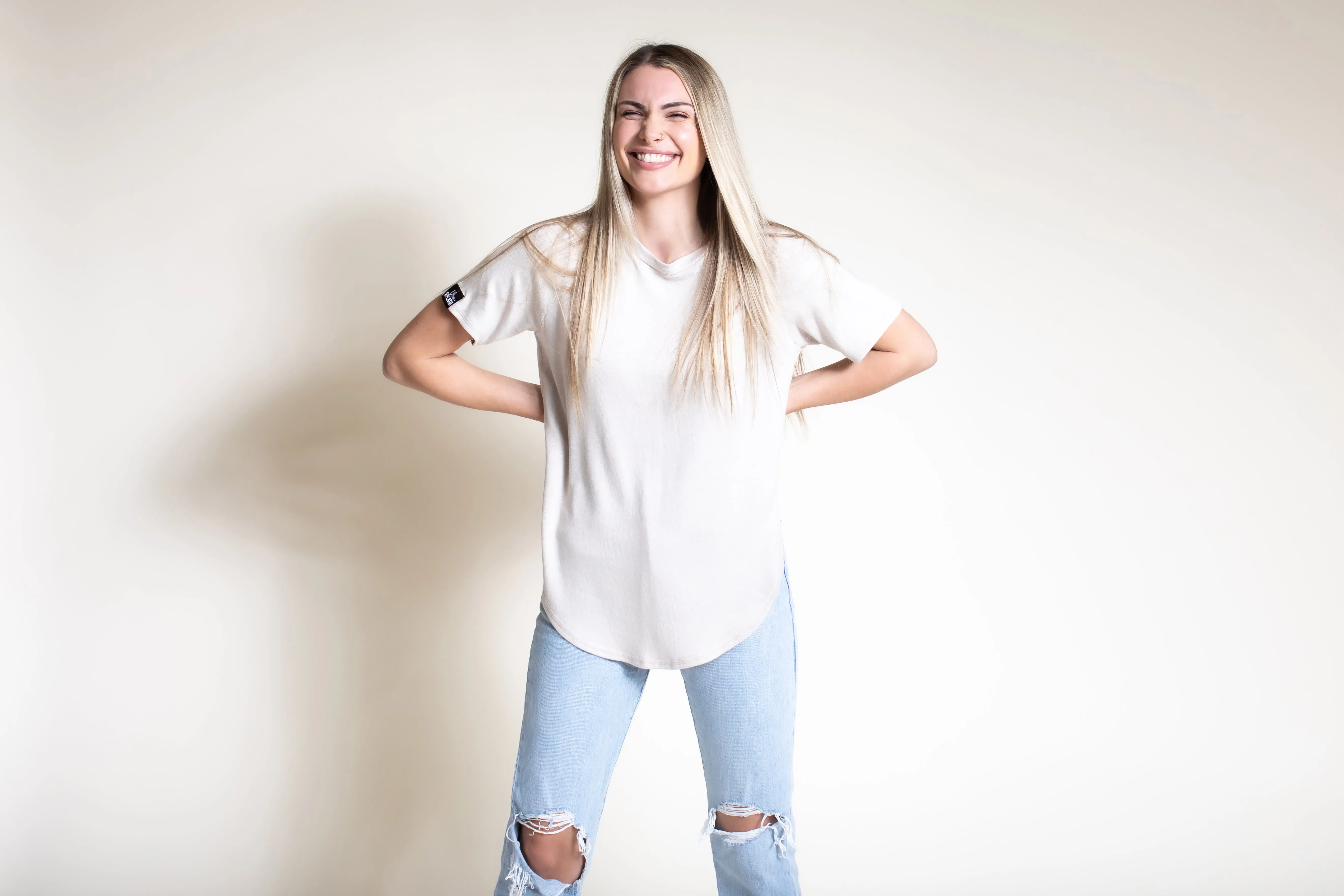 Side Slit Swoop T-Shirt