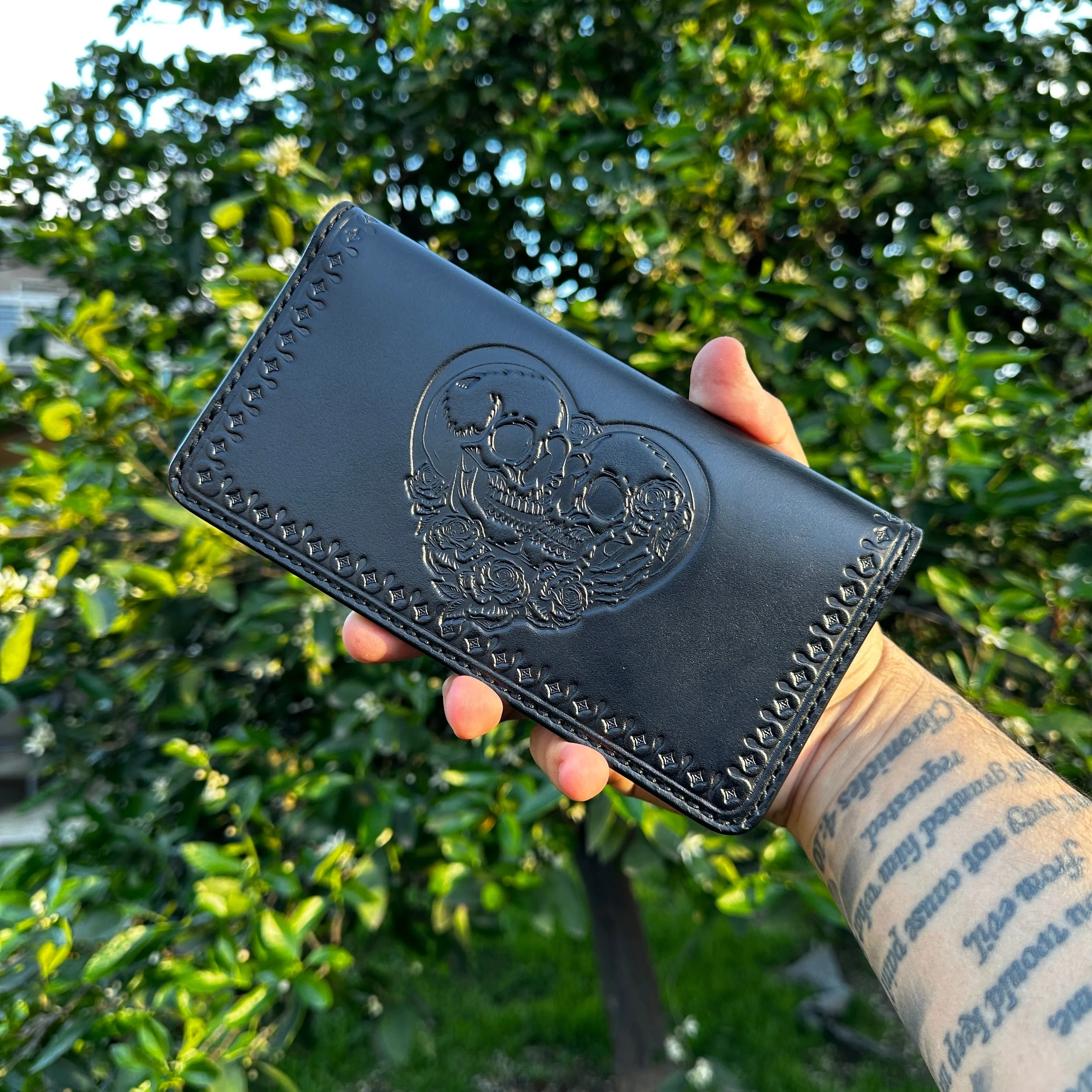 Skull Lover Long Snap Wallet