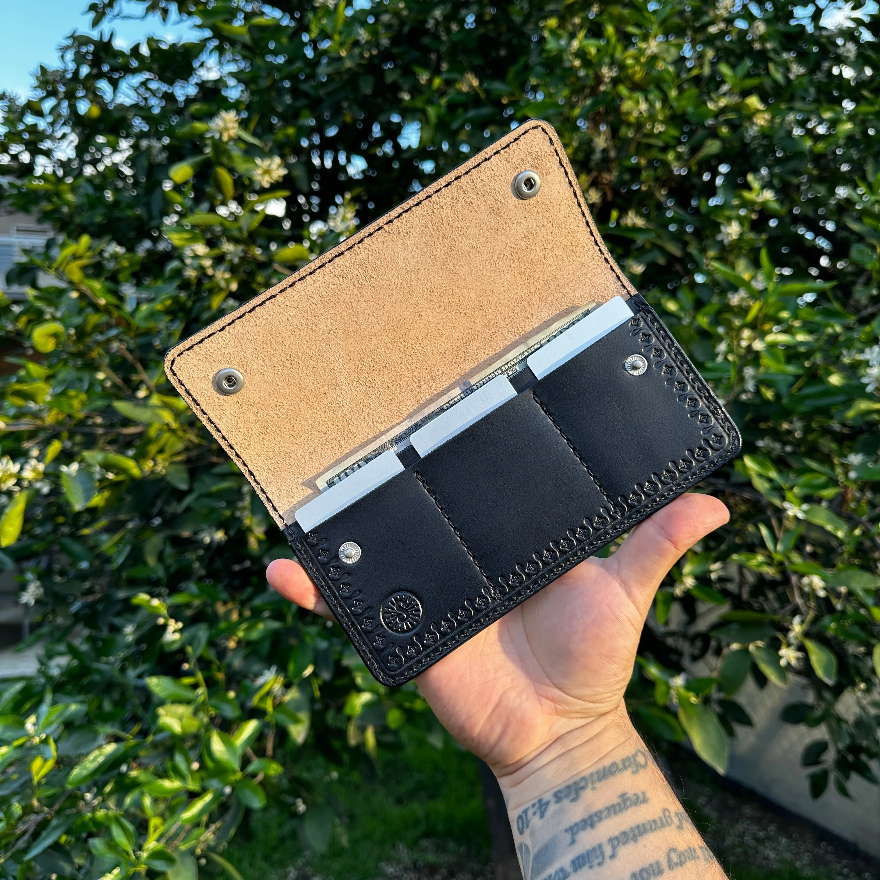 Skull Lover Long Snap Wallet