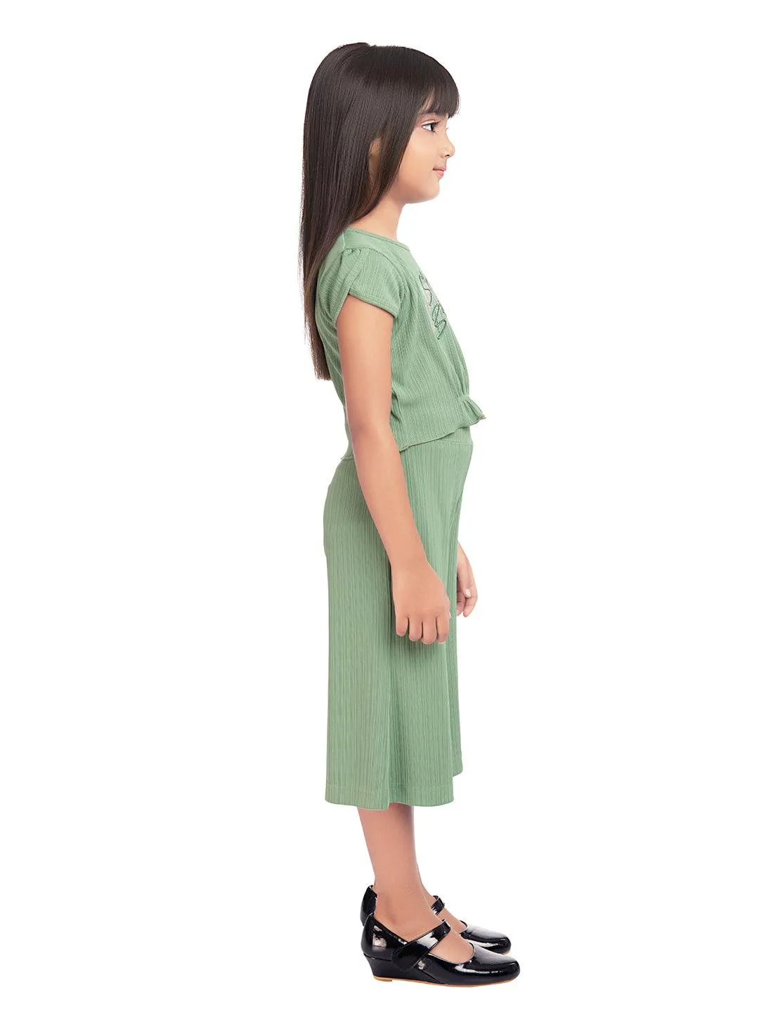 Tiny Baby Green Colored Culottes