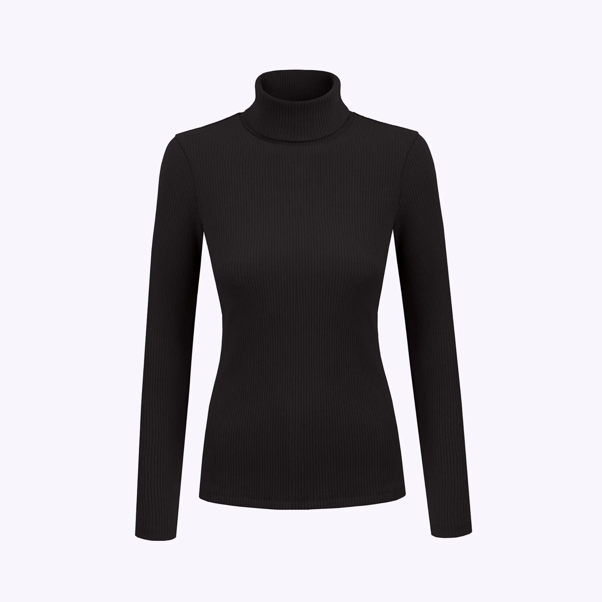 Turtleneck in organic cotton / 15 / 02 / onyx black