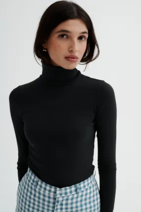 Turtleneck in organic cotton / 15 / 02 / onyx black