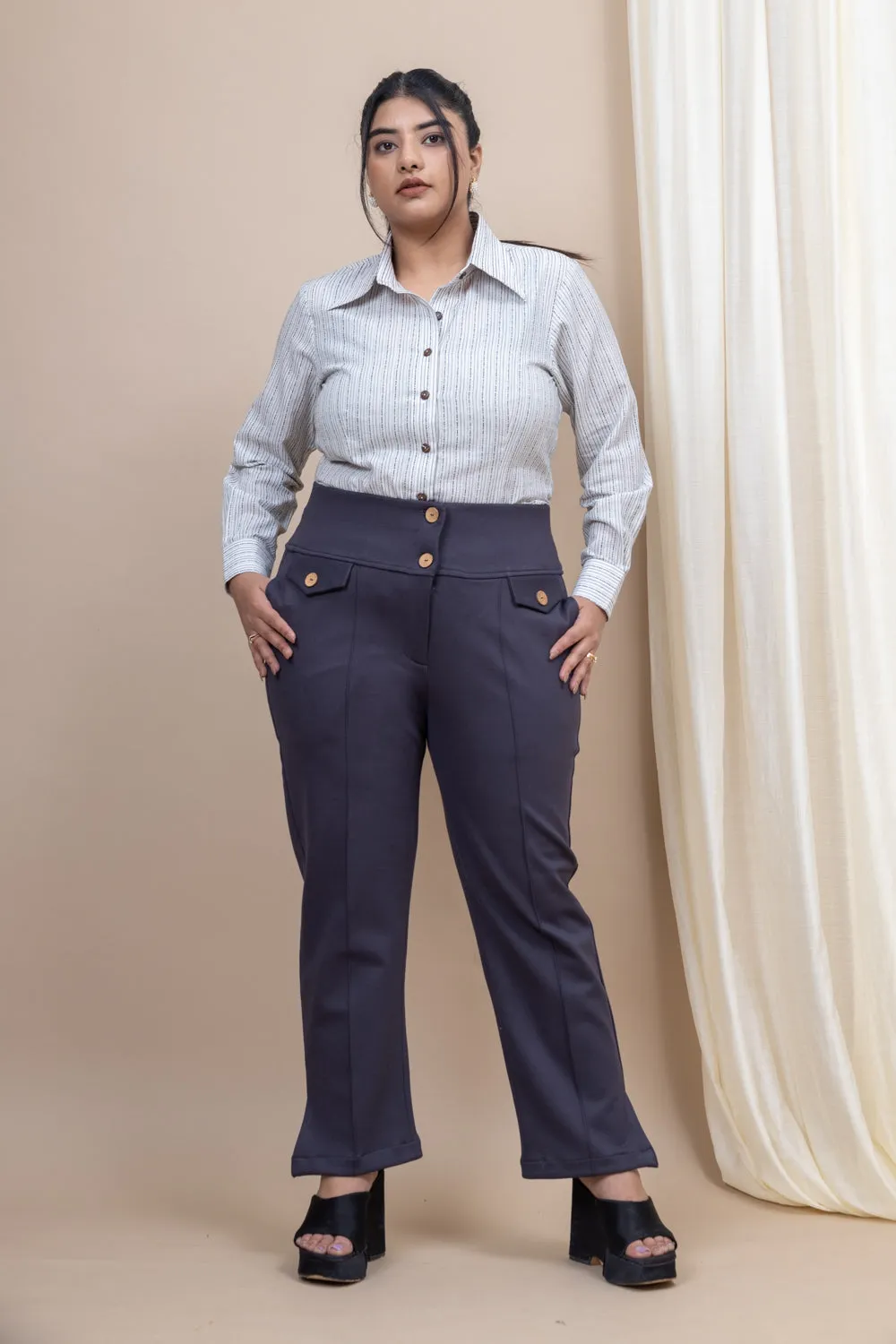 Vanguard Straight tummy shaper pants with pockets