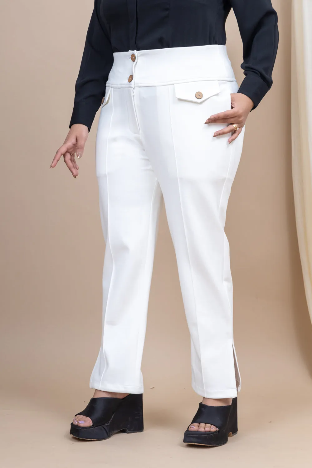 Vanguard Straight tummy shaper pants with pockets