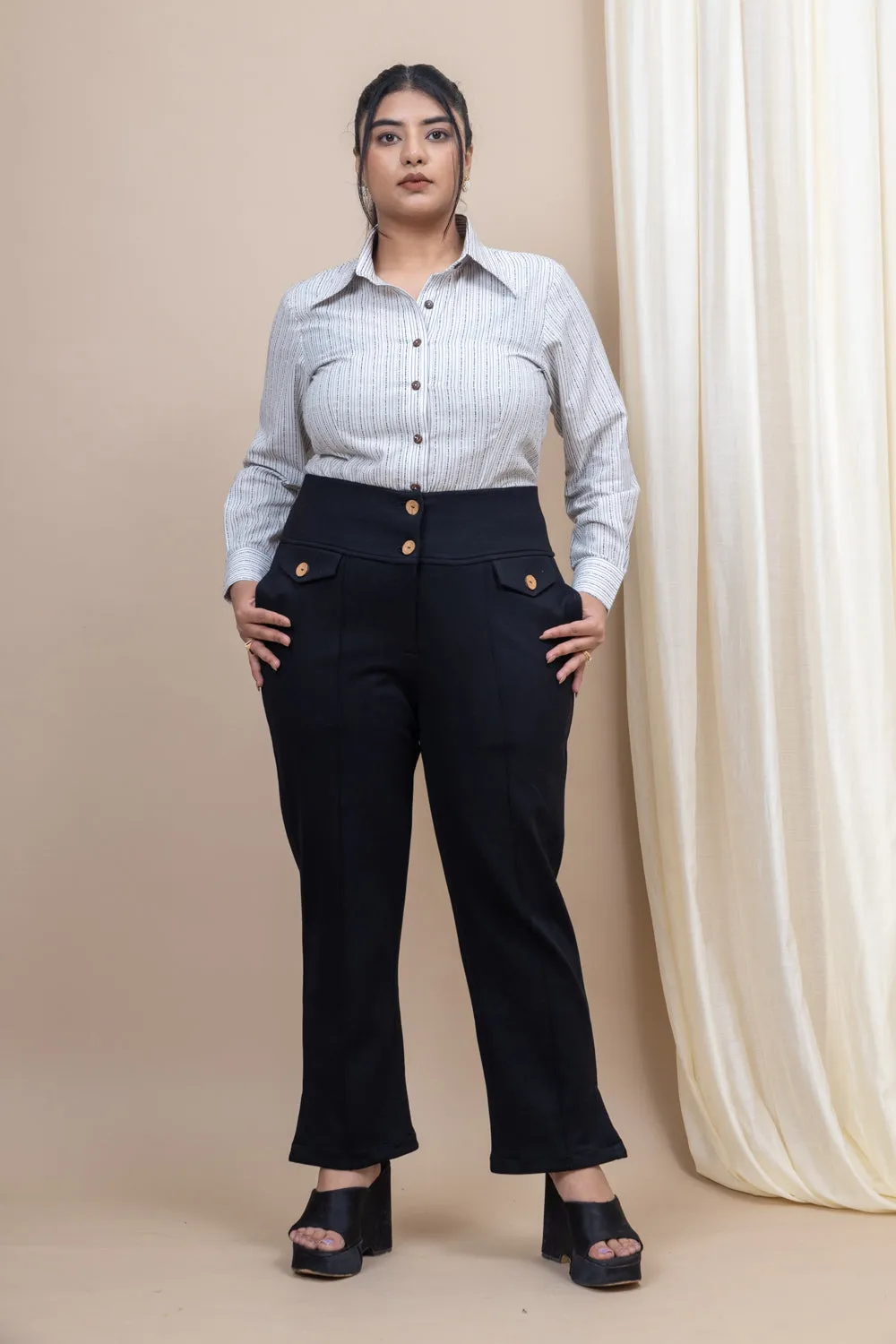 Vanguard Straight tummy shaper pants with pockets