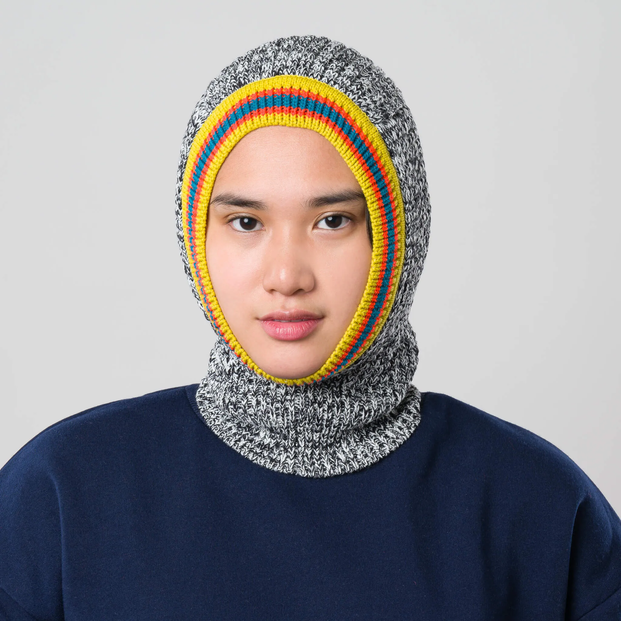 Varsity Waffle Knit Balaclava