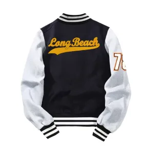 Varsity white sleeve letterman