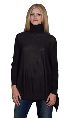 Velvet by Graham & Spencer Fae Lux Cotton Turtleneck Sweater