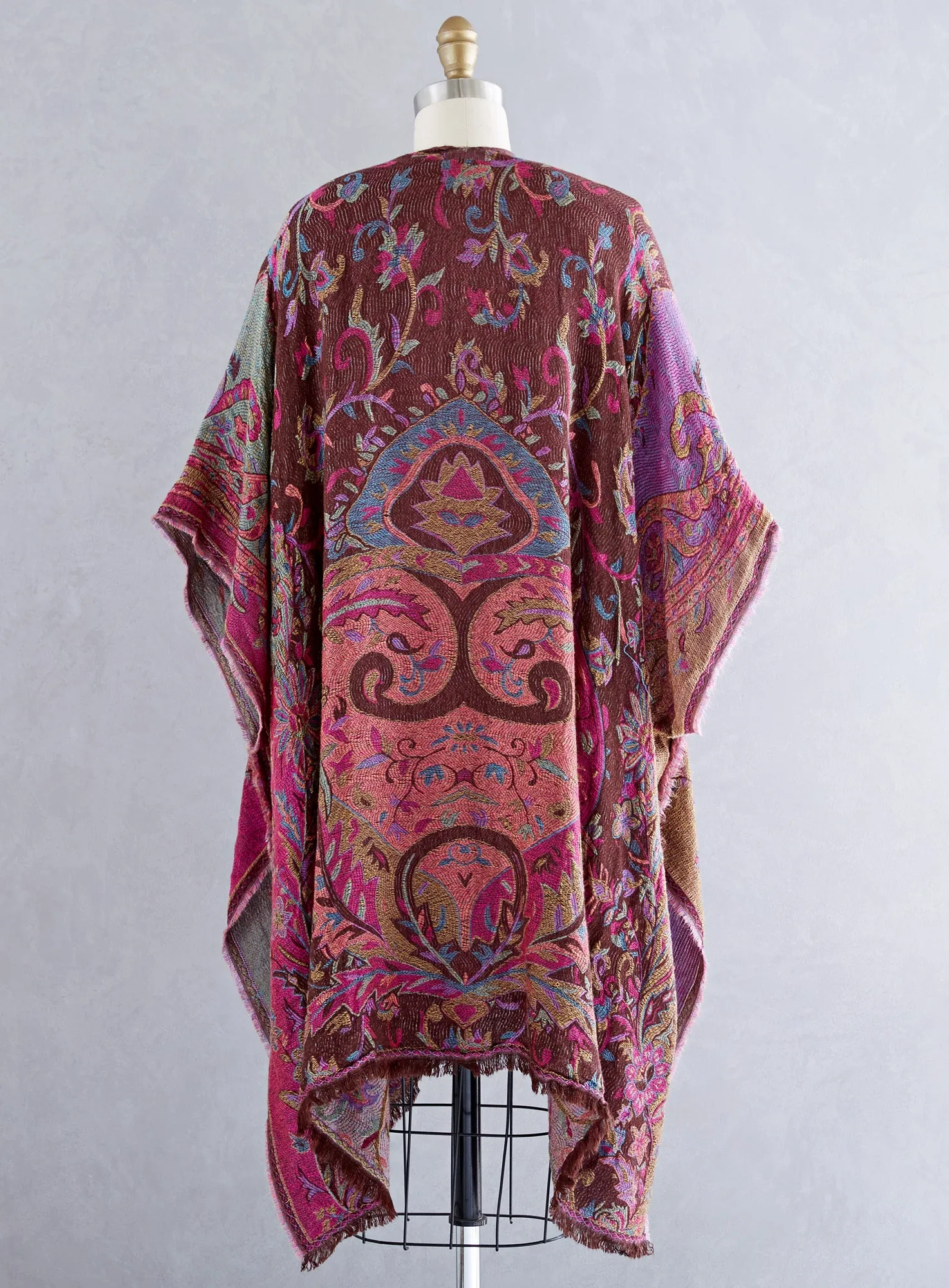 Vibrant Victorian Reversible Kimono Wrap