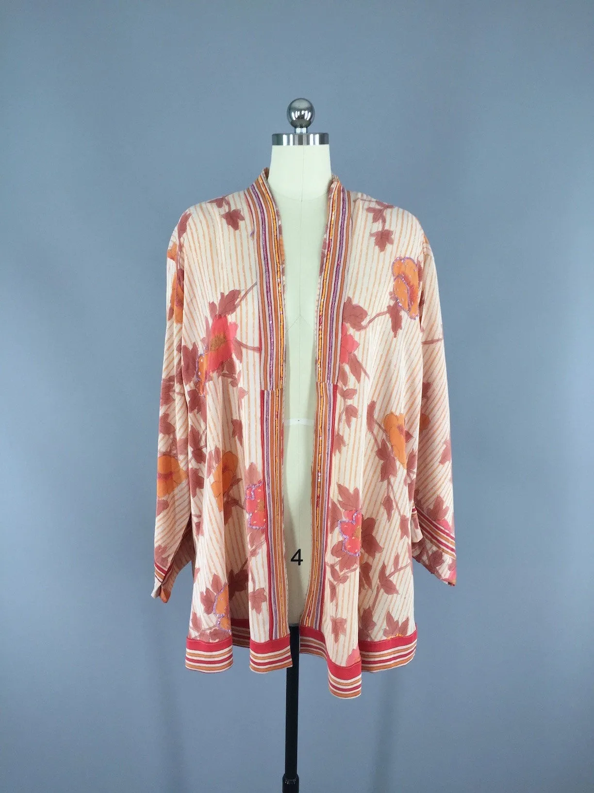 Vintage Silk Sari Cardigan