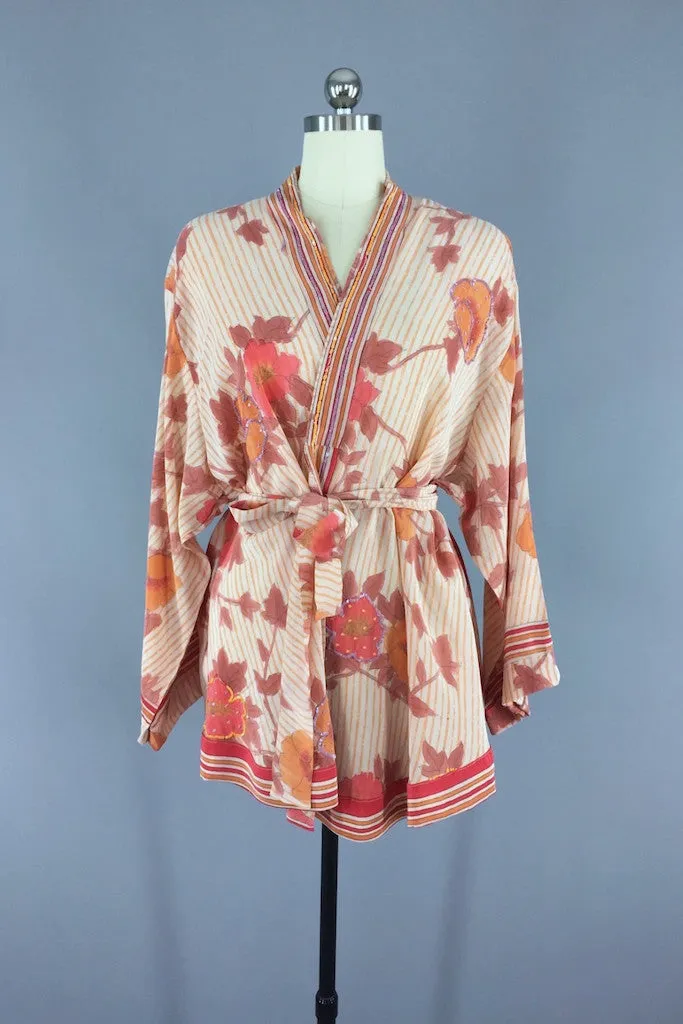 Vintage Silk Sari Cardigan