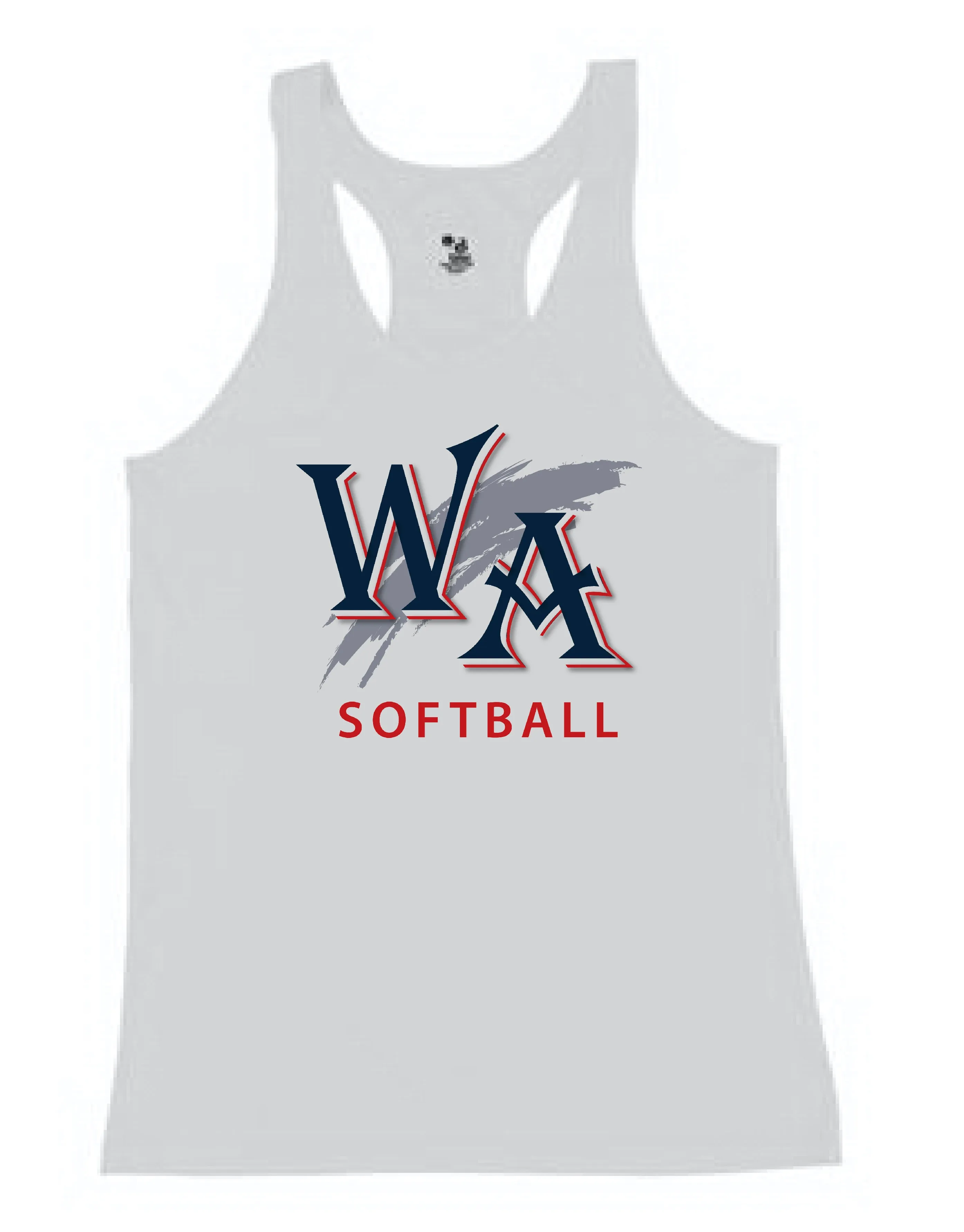 WA Softball White Tank Top