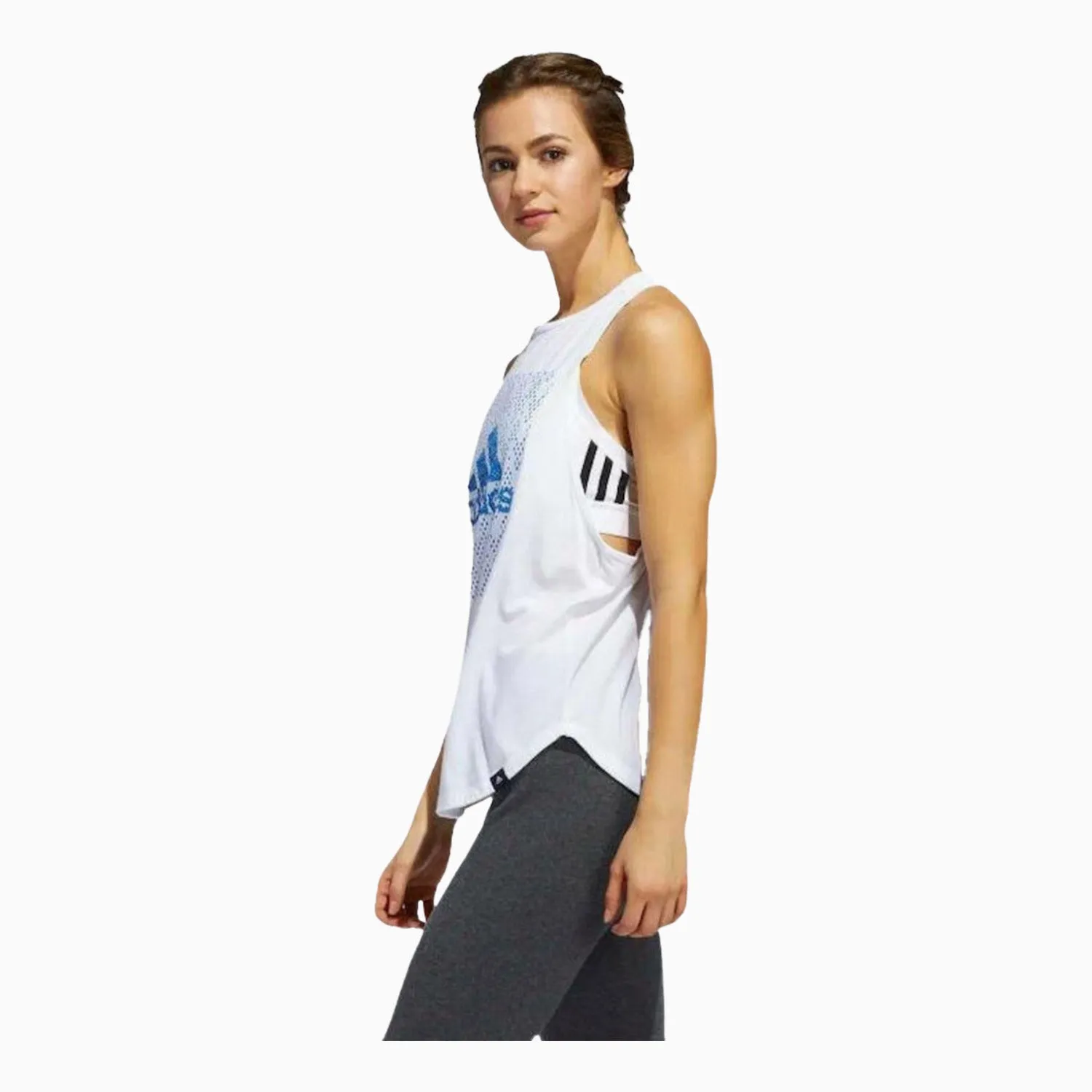 Women's Badge Of Sport Graphic Sleeveless Sports Top