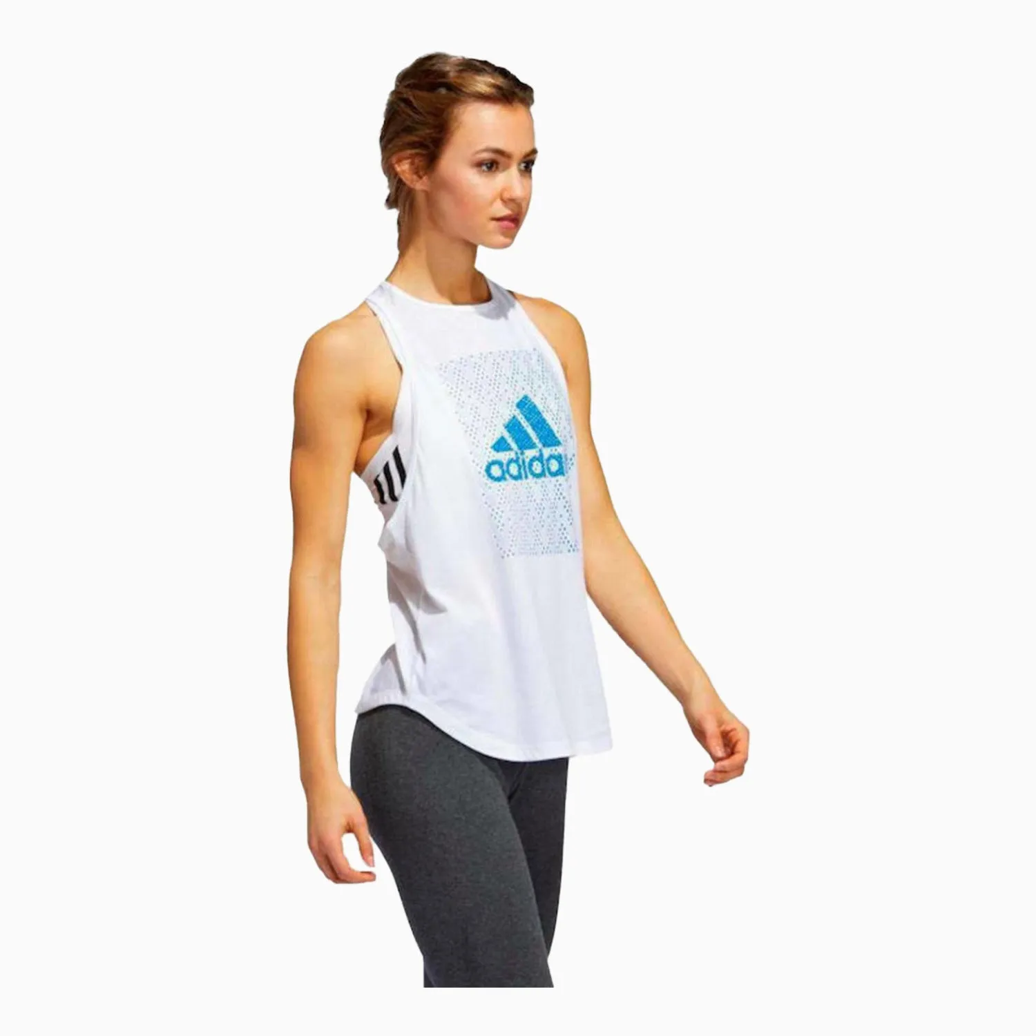 Women's Badge Of Sport Graphic Sleeveless Sports Top