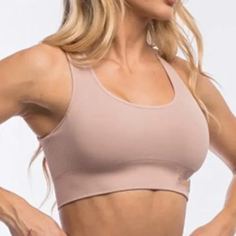 Women's Cropped Tank Top Sports Bra