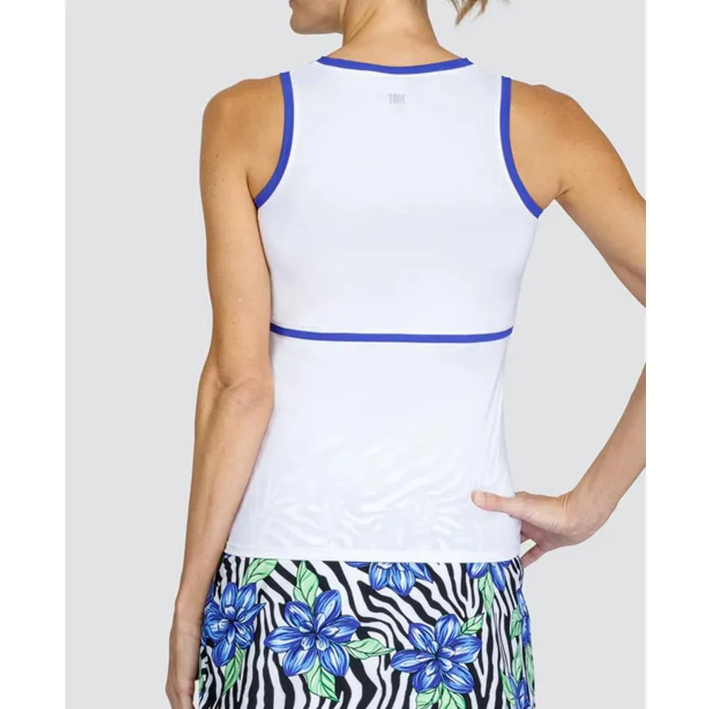 Women's Mazikeen V-Neck Tennis Tank Mystic Blue