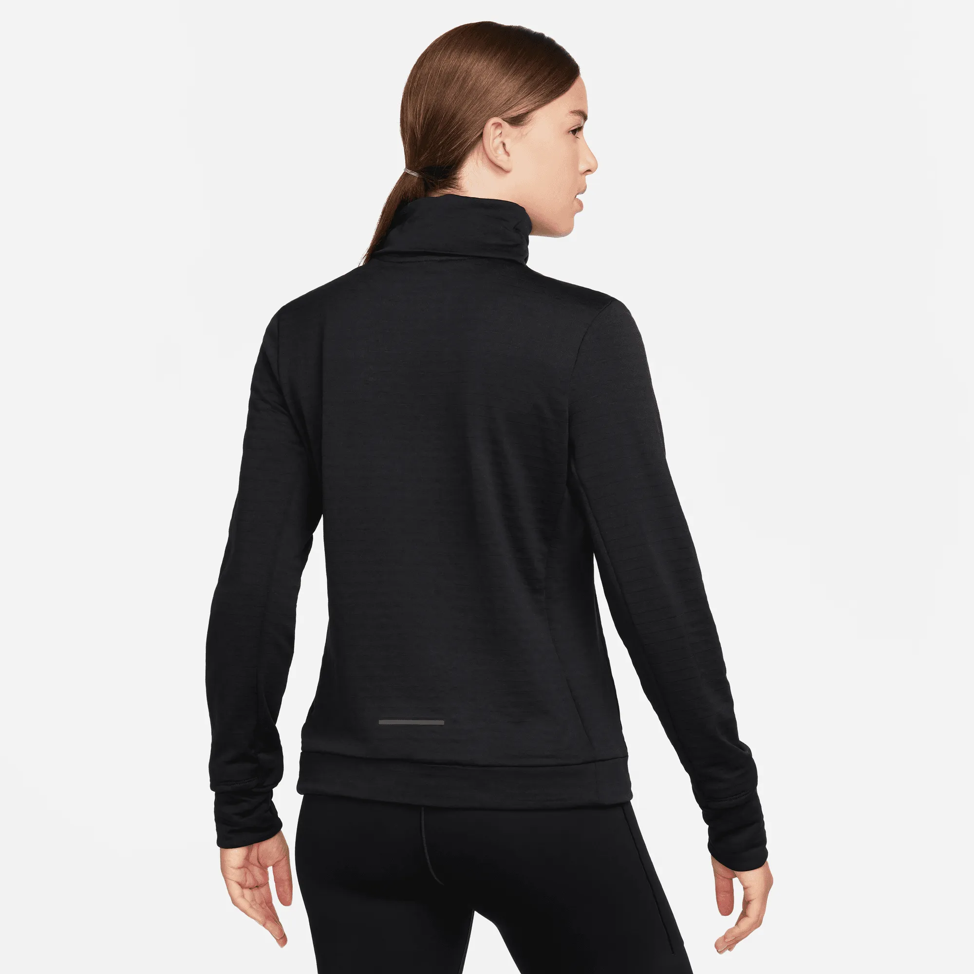 WOMEN'S THERMA-FIT SWIFT ELEMENT LONG SLEEVE - 010 BLACK/REFLECTIVE SILVER